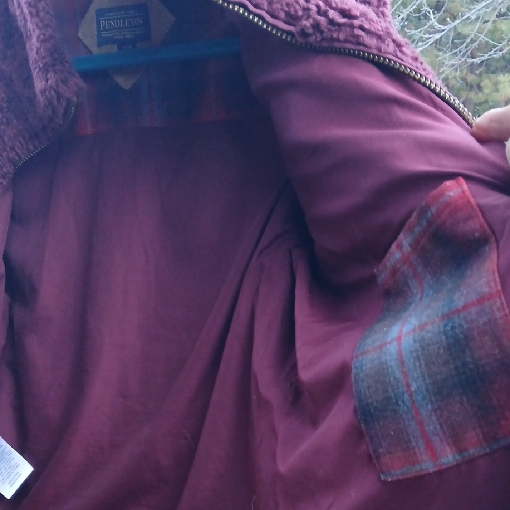 Pendleton Maroon Teddy Jacket - image 4